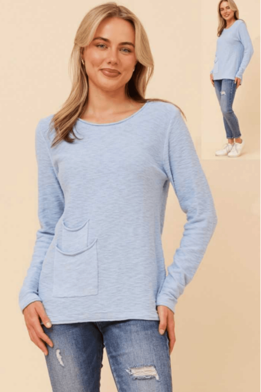 Carol's Jumper - Blue - CK33 - Pizazz BoutiqueCaroline Morgan