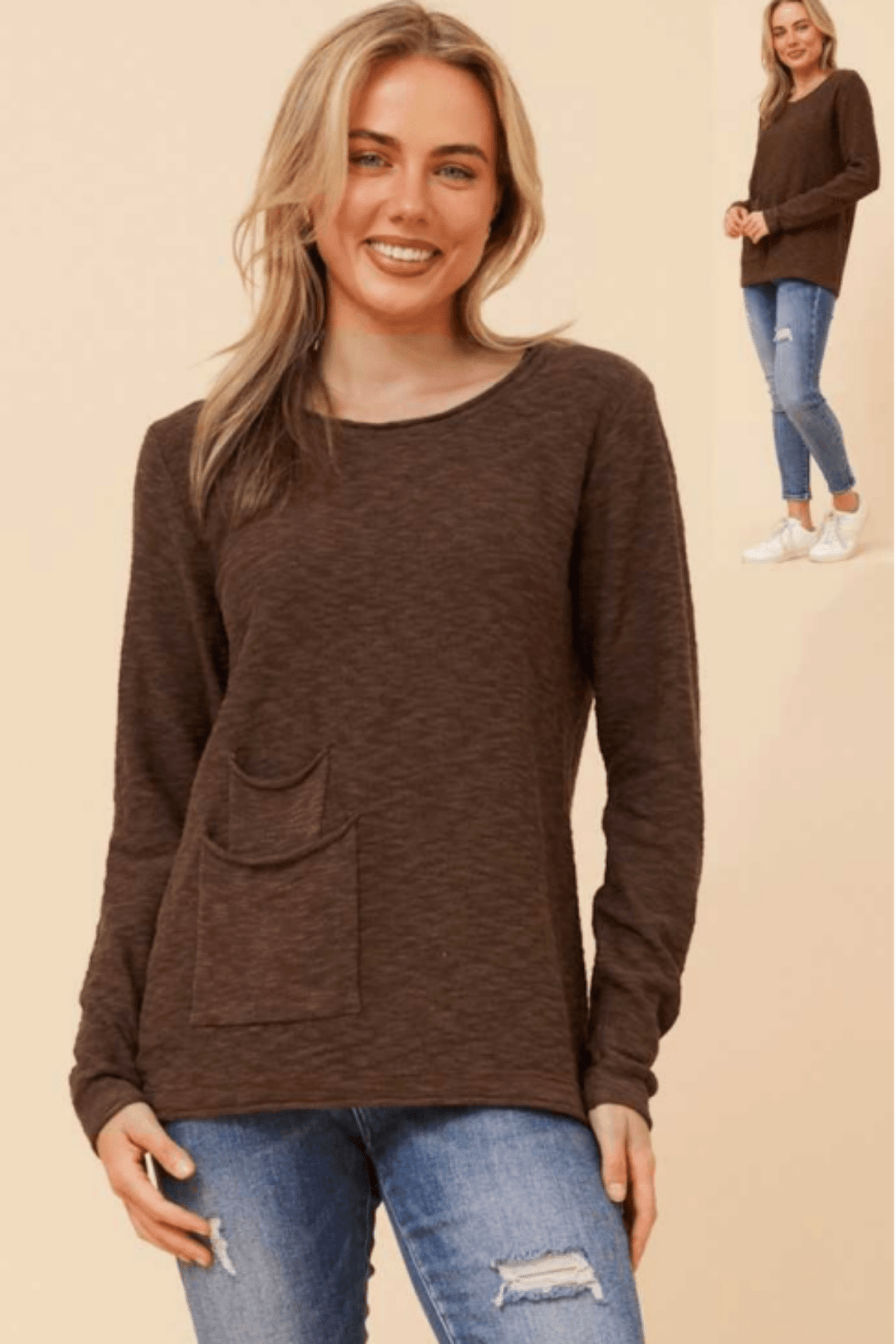 Carol's Jumper - Chocolate - CK33 - Pizazz BoutiqueCaroline Morgan