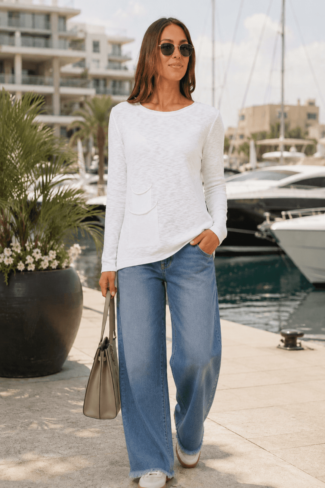 Carol's Jumper - White - CK33 - Pizazz BoutiqueCaroline Morgan