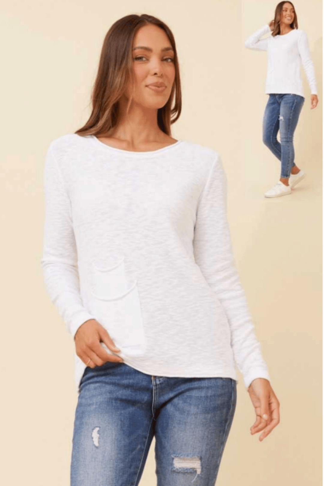 Carol's Jumper - White - CK33 - Pizazz BoutiqueCaroline Morgan