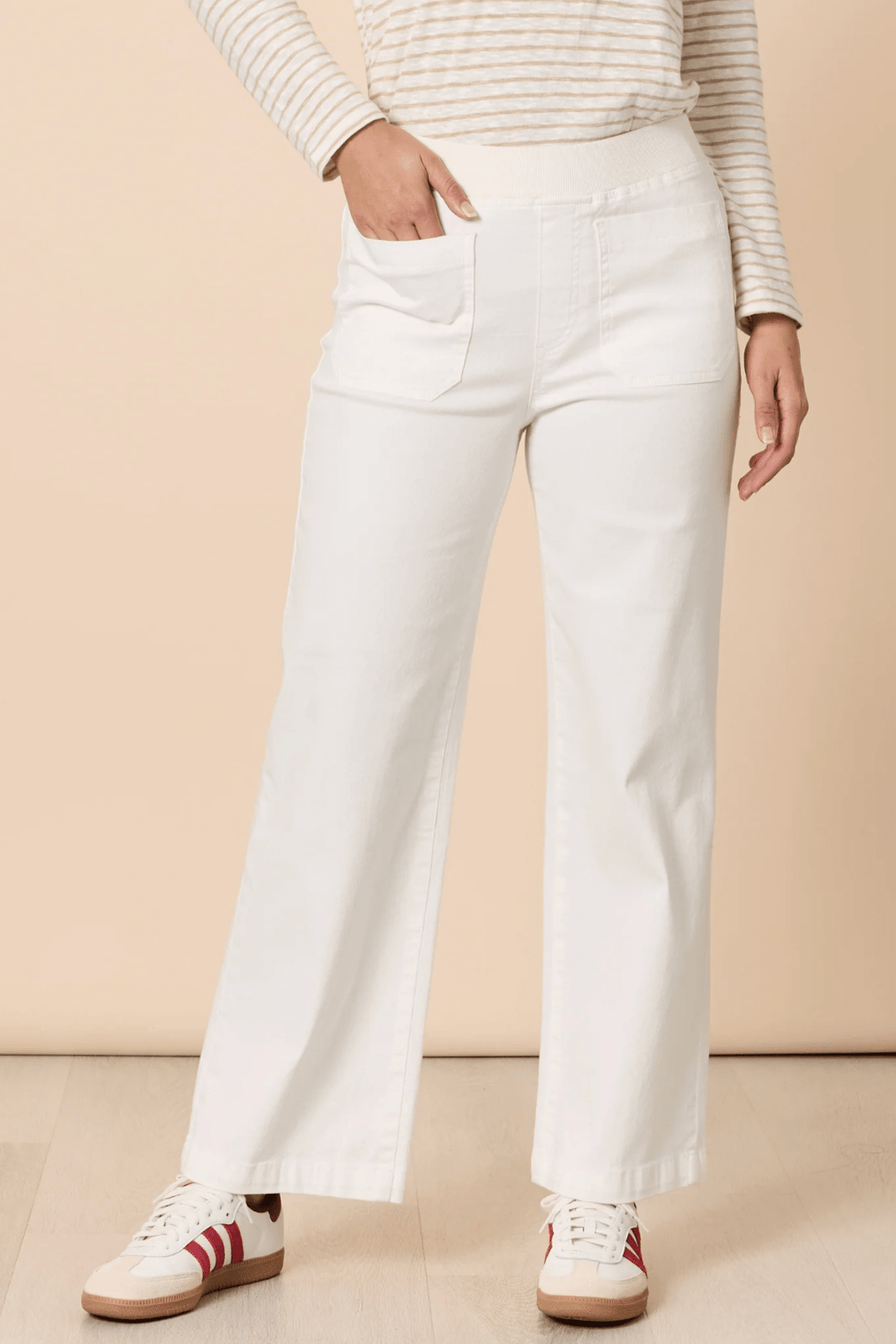 Carpenter Stretch Jeans - Chalk - TZ34 - Pizazz BoutiqueThreadz
