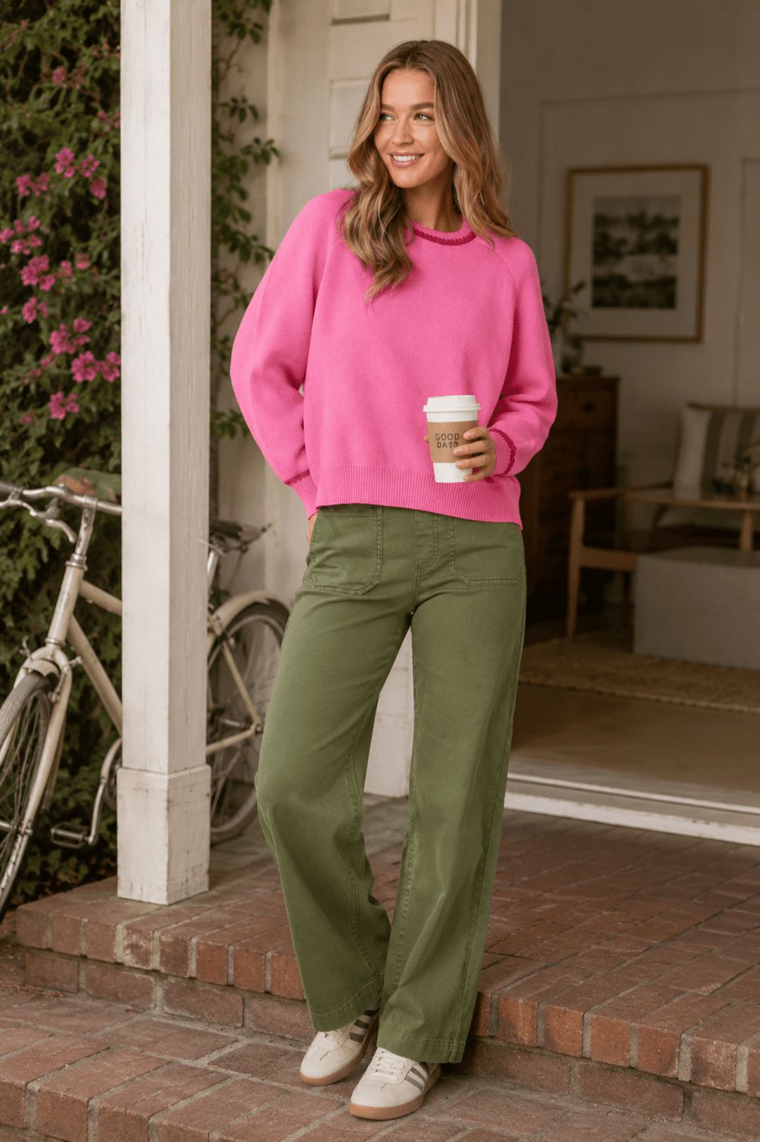 Carpenter Stretch Jeans - Khaki - TZ34 - Pizazz BoutiqueThreadz