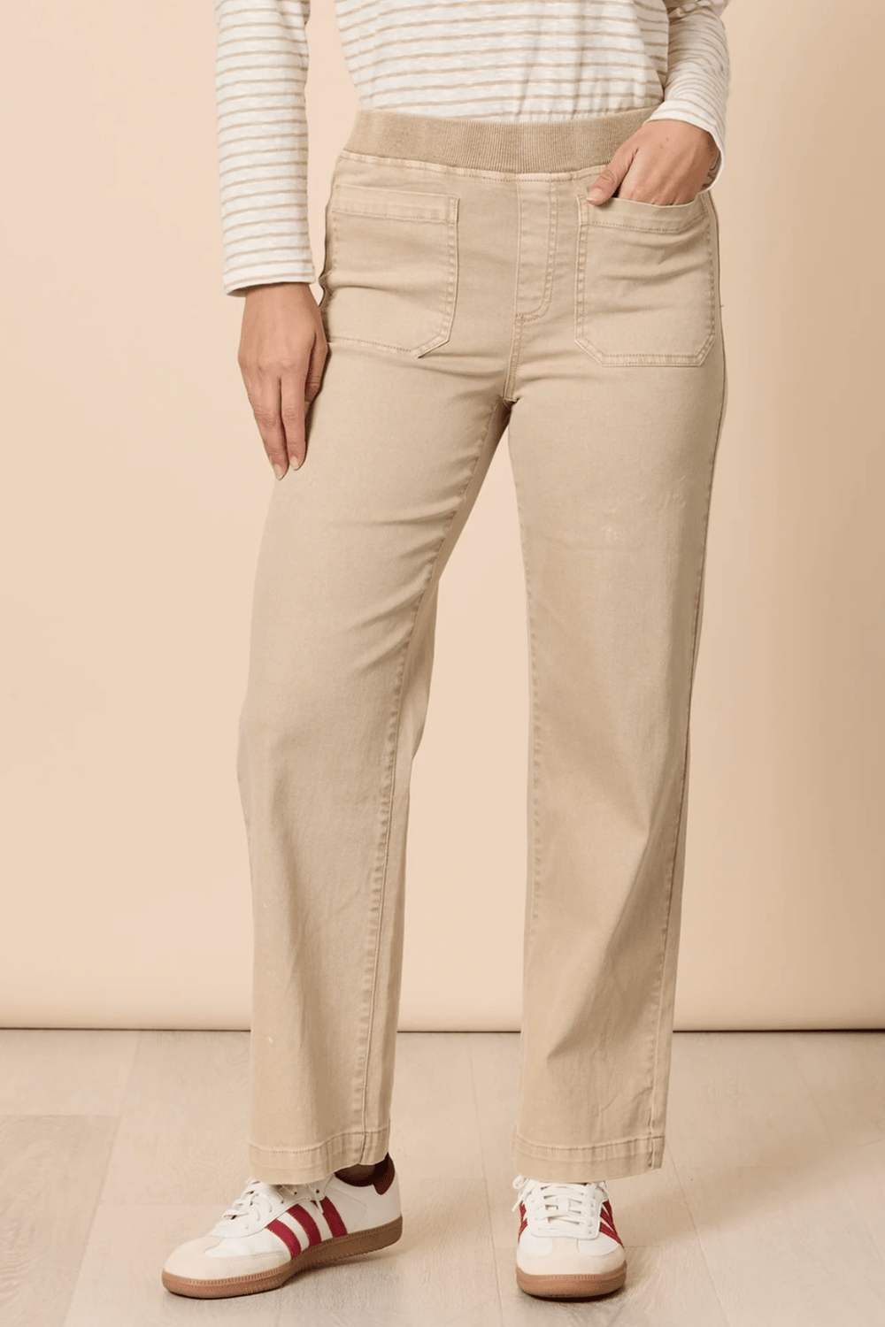 Carpenter Stretch Jeans - Natural - TZ34 - Pizazz BoutiqueThreadz