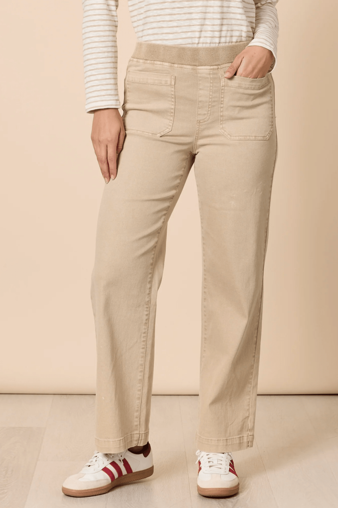 Carpenter Stretch Jeans - Natural - TZ34 - Pizazz BoutiqueThreadz