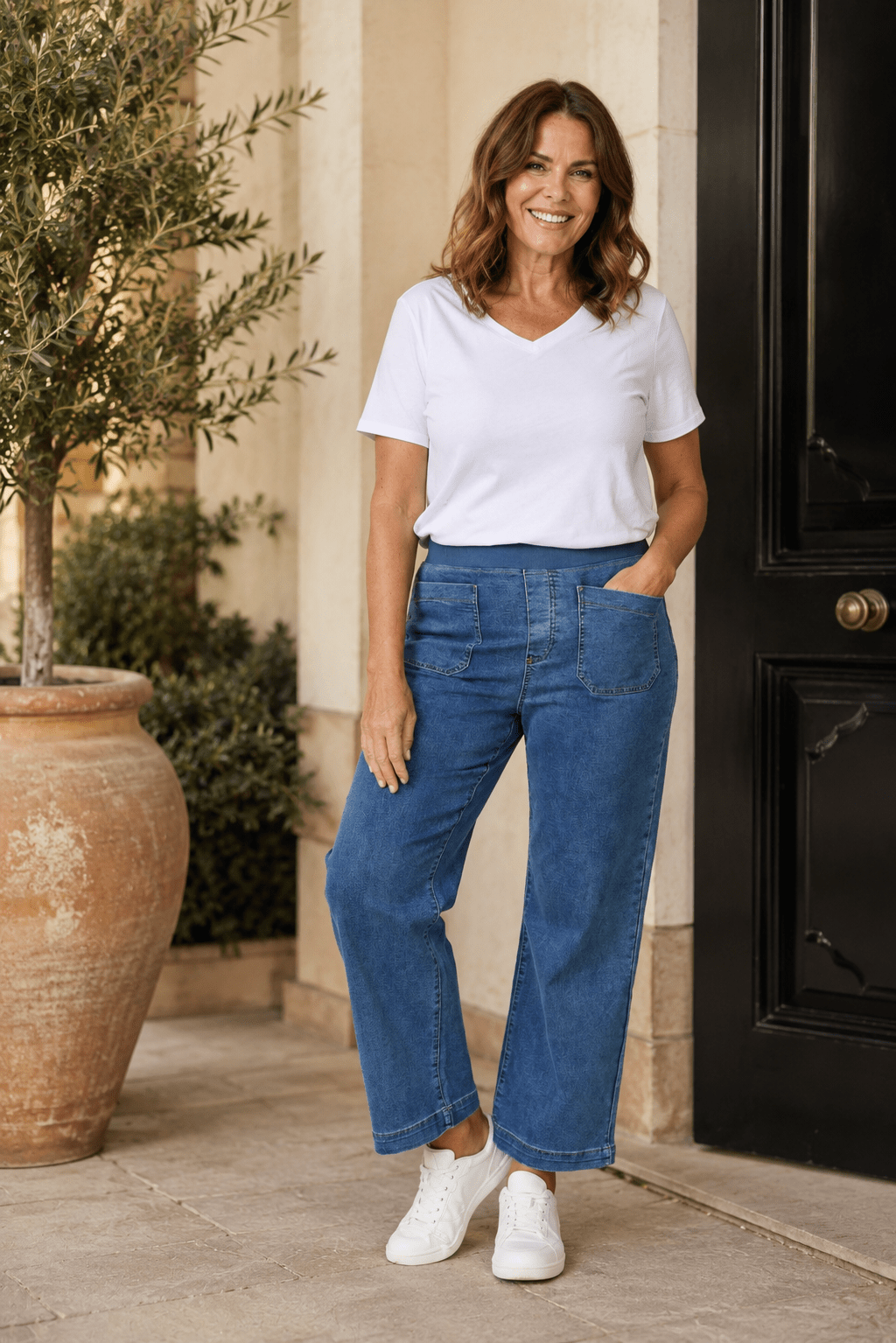 Carpenter Stretch Jeans - Washed Denim - TZ34 - Pizazz BoutiqueThreadz