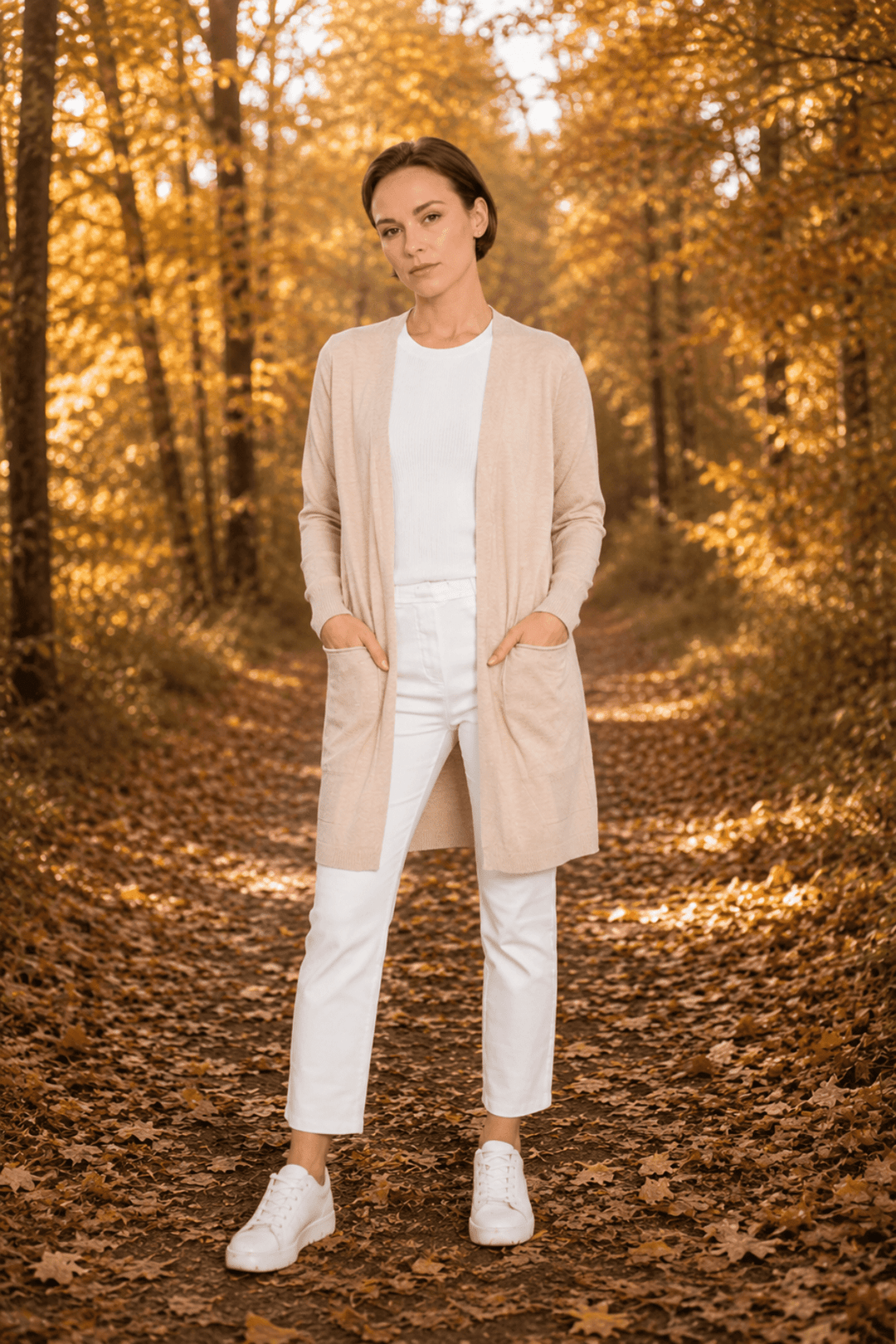 Celia Cardigan - Beige - CC29 - Pizazz BoutiqueCali & Co