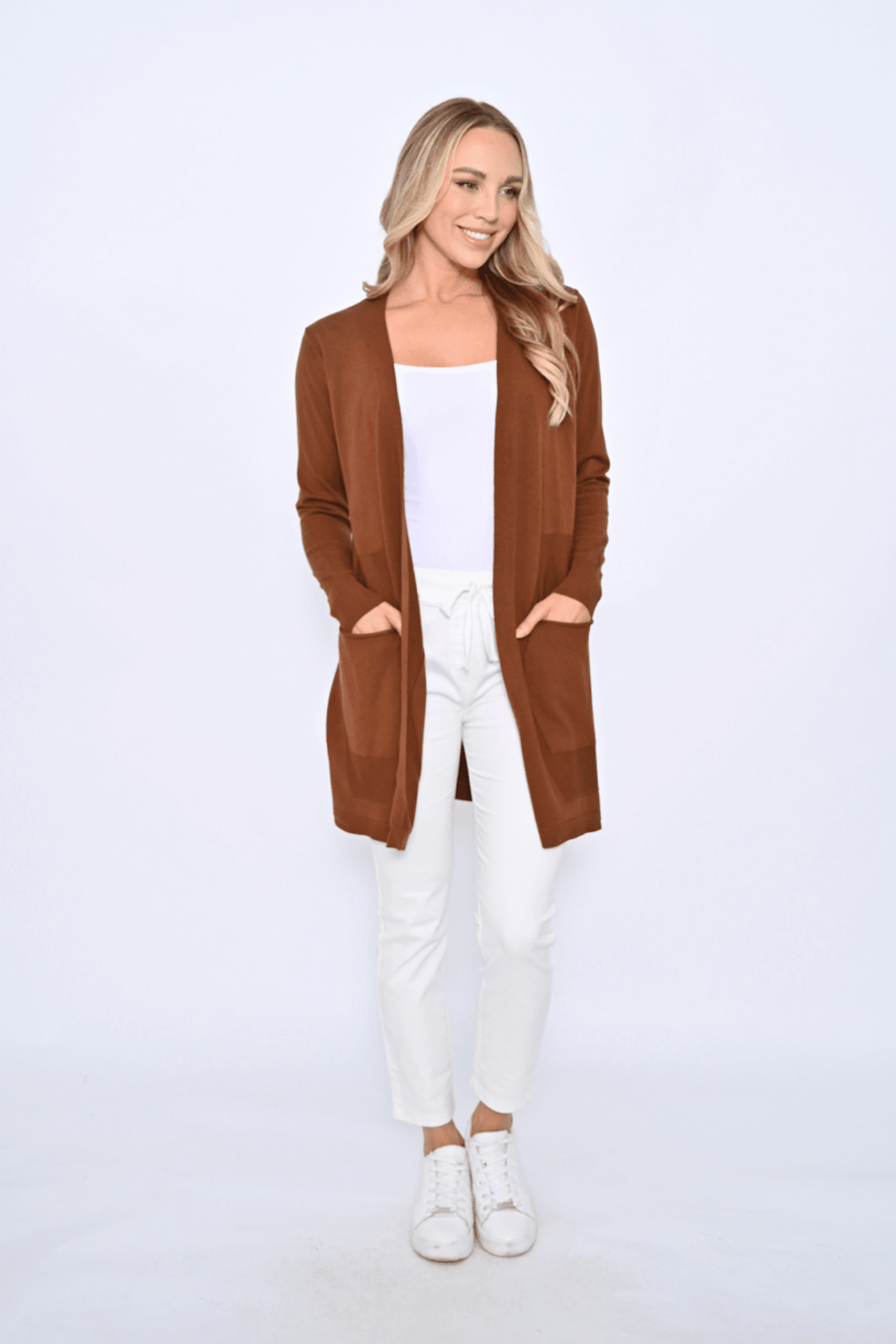 Celia Cardigan - Chocolate - CC29 - Pizazz BoutiqueCali & Co