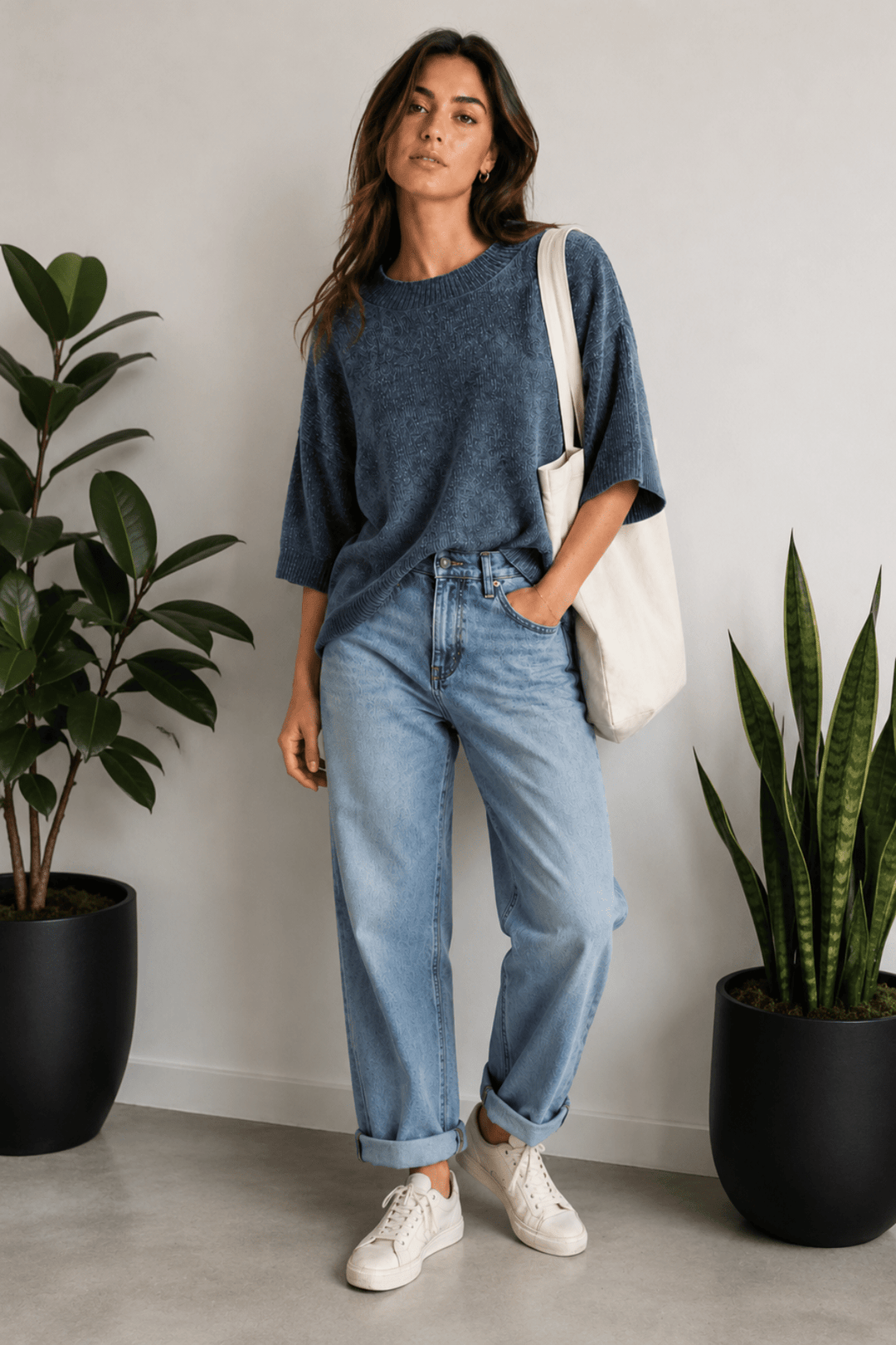 Chenille Knit - Steel - TT32 - Pizazz BoutiqueTwo - T's