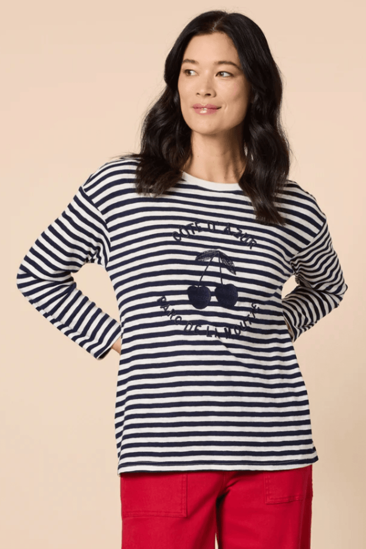 Cherry Tee - Navy/White - GS26 - Pizazz BoutiqueGordon smith