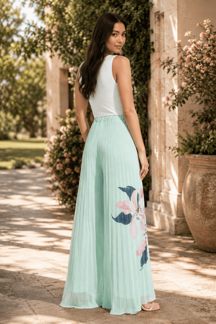 Chiffon Floral Pant - JR94 - Pizazz BoutiqueJoseph Ribkoff