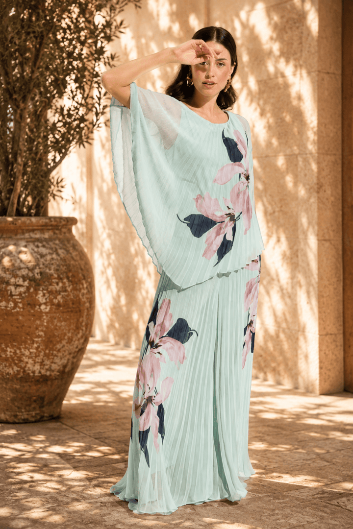 Chiffon Floral Poncho Top - JR95 - Pizazz BoutiqueJoseph Ribkoff