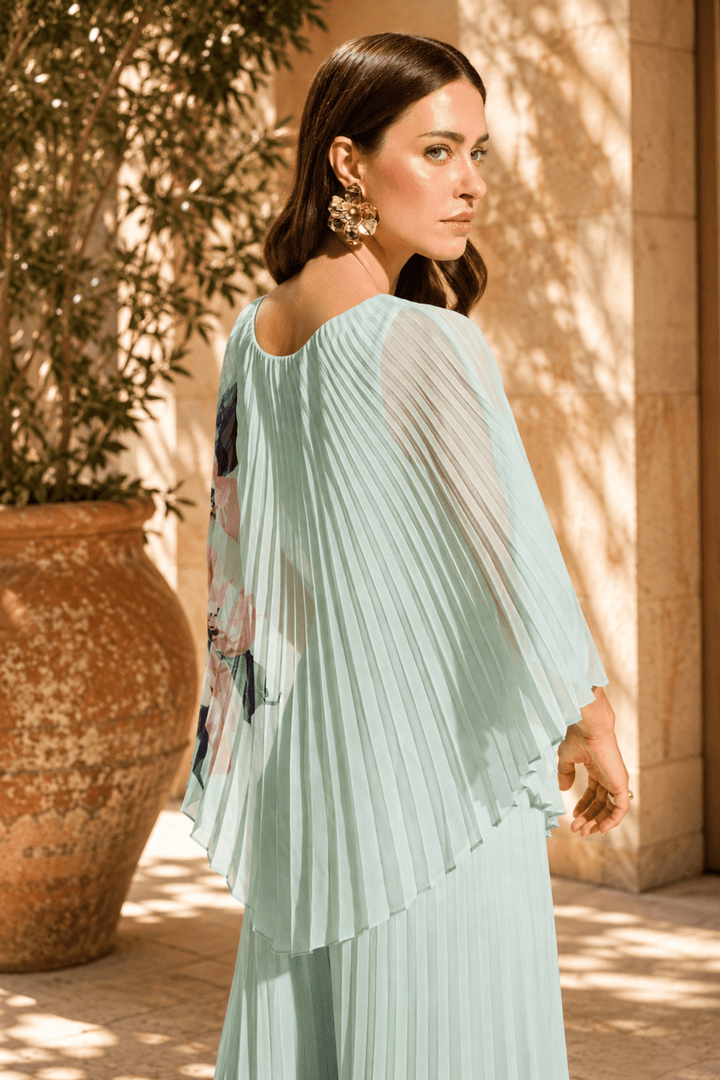 Chiffon Floral Poncho Top - JR95 - Pizazz BoutiqueJoseph Ribkoff