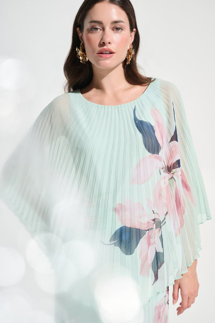 Chiffon Floral Poncho Top - JR95 - Pizazz BoutiqueJoseph Ribkoff