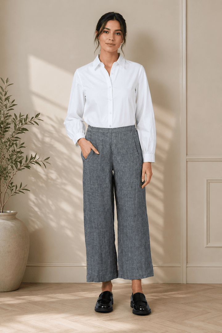 Cinder Linen Pant - GA398 - OJ75 - Pizazz BoutiqueNaturals By O & J