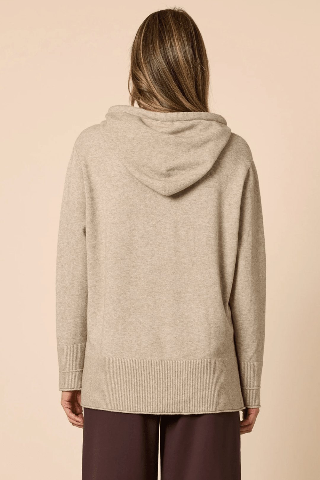 Cirque Hooded Knit - Latte - TZ53 - Pizazz BoutiqueThreadz