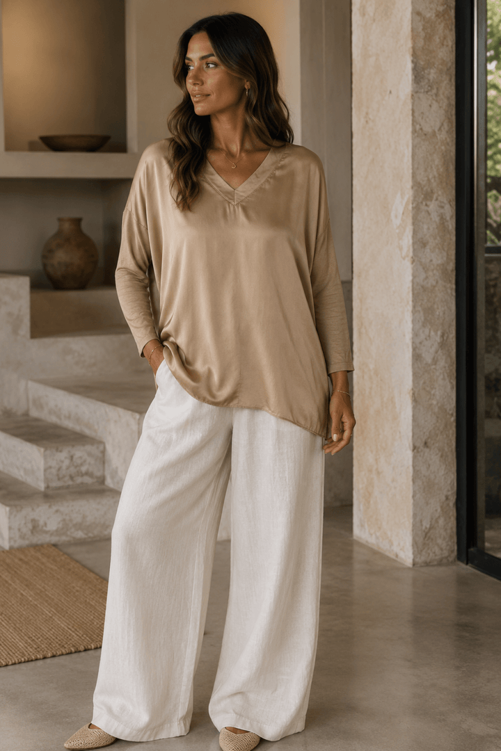 Clarice Top - Latte - CG5 - Pizazz BoutiqueCindy G
