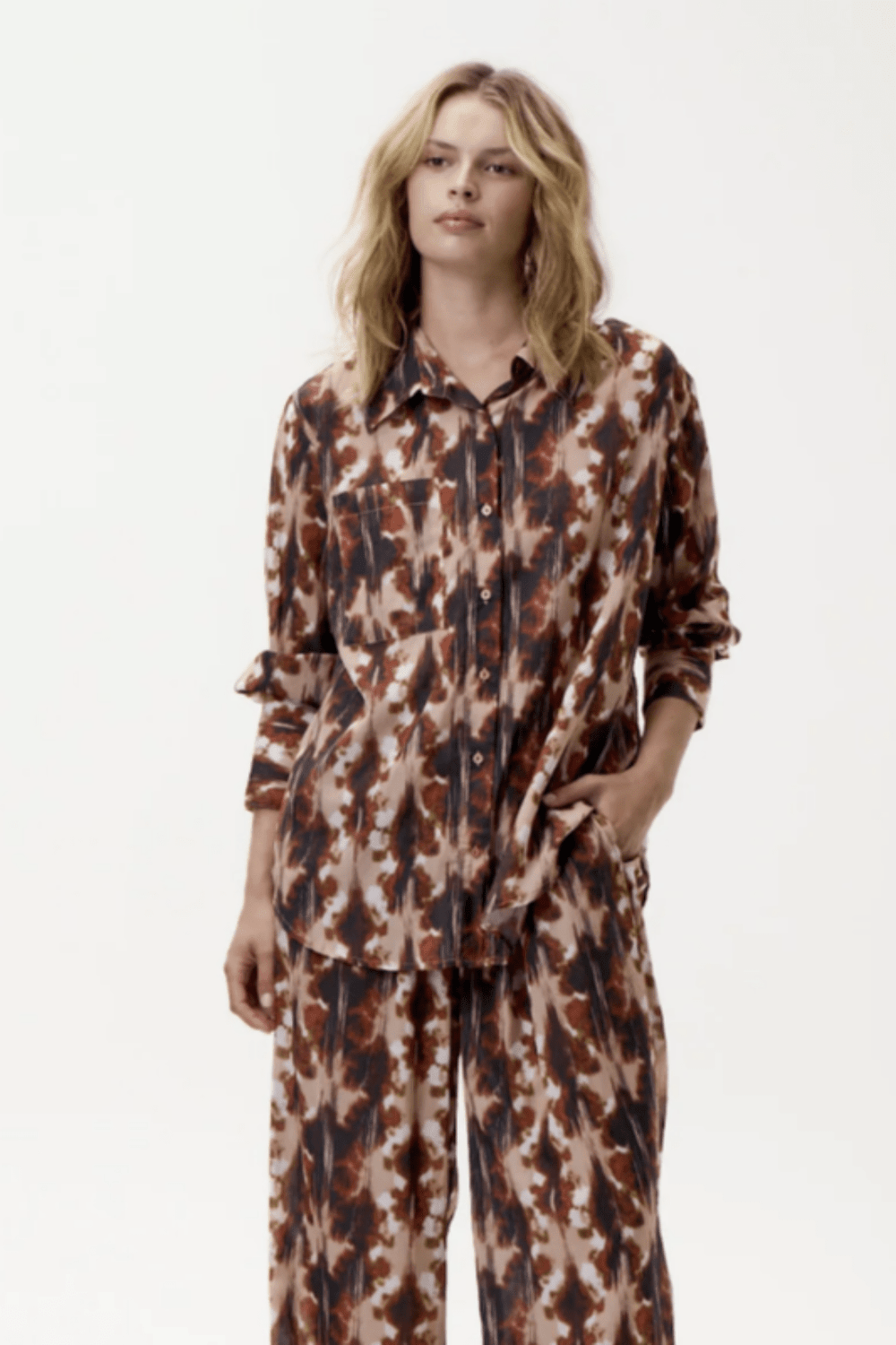 Claudia Shirt - Mocha - OS2 - Pizazz BoutiqueOneseason Australia
