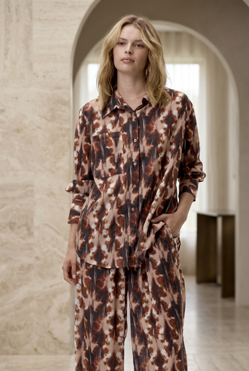 Claudia Shirt - Mocha - OS2