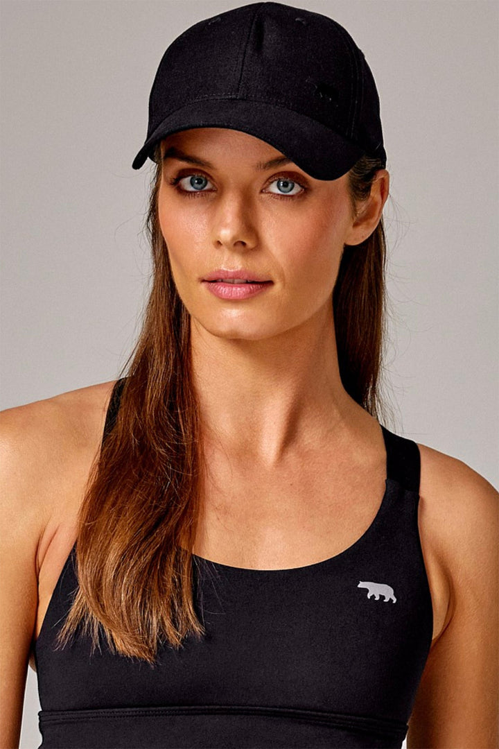 Cleo Bear Linen Cap - Black - RB13 - Pizazz BoutiqueRunning Bare