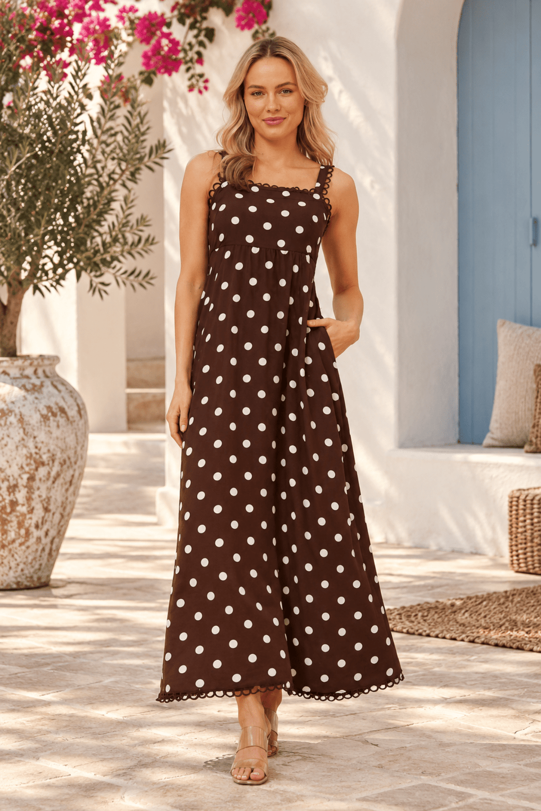 Cleo Spot Dress - CK67 - Pizazz BoutiqueCaroline Morgan