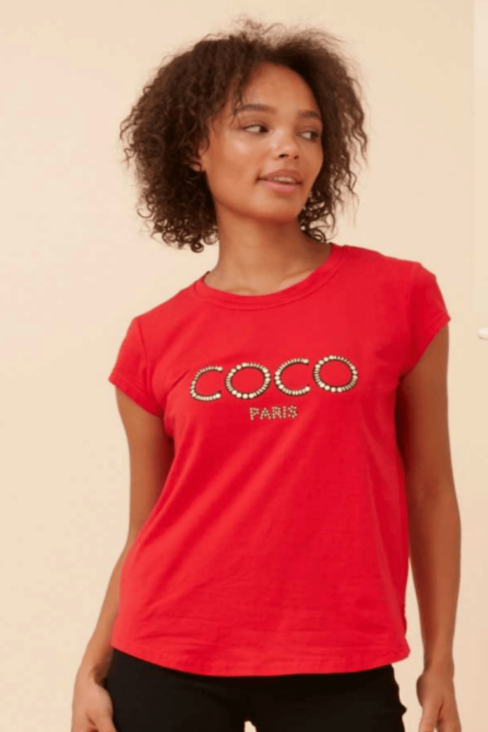 CoCo T-Shirt - Red - CK1 - Pizazz BoutiqueCaroline Morgan
