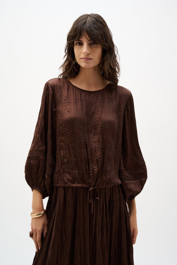 Cocoon Top - chocolate - JR88 - Pizazz BoutiqueJoseph Ribkoff