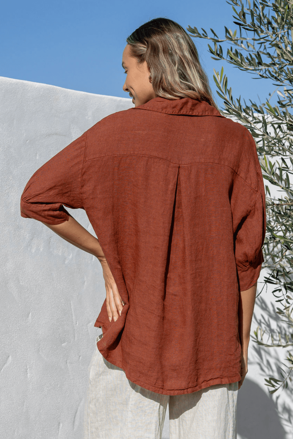 Colazione Linen Top - CoCo - FA23 - Pizazz BoutiqueFree Angel