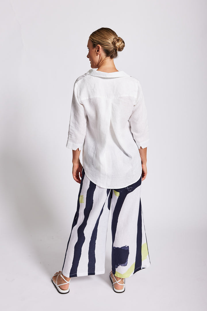 Collared Tunic Top - White - SS12