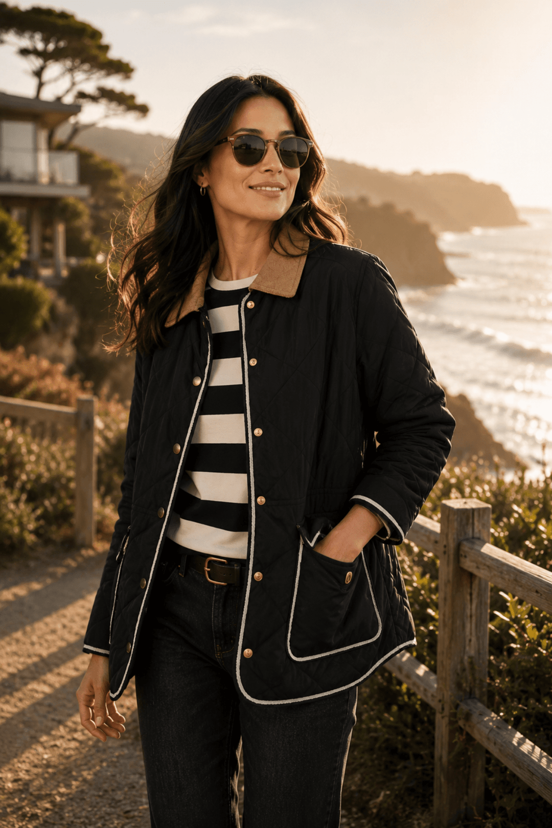 Colorado Quilted Jacket - Black - GS40 - Pizazz BoutiqueGordon smith
