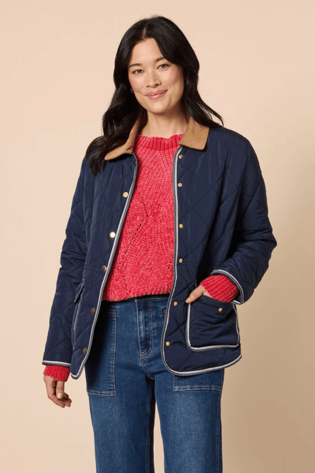 Colorado Quilted Jacket - Navy - GS40 - Pizazz BoutiqueGordon smith