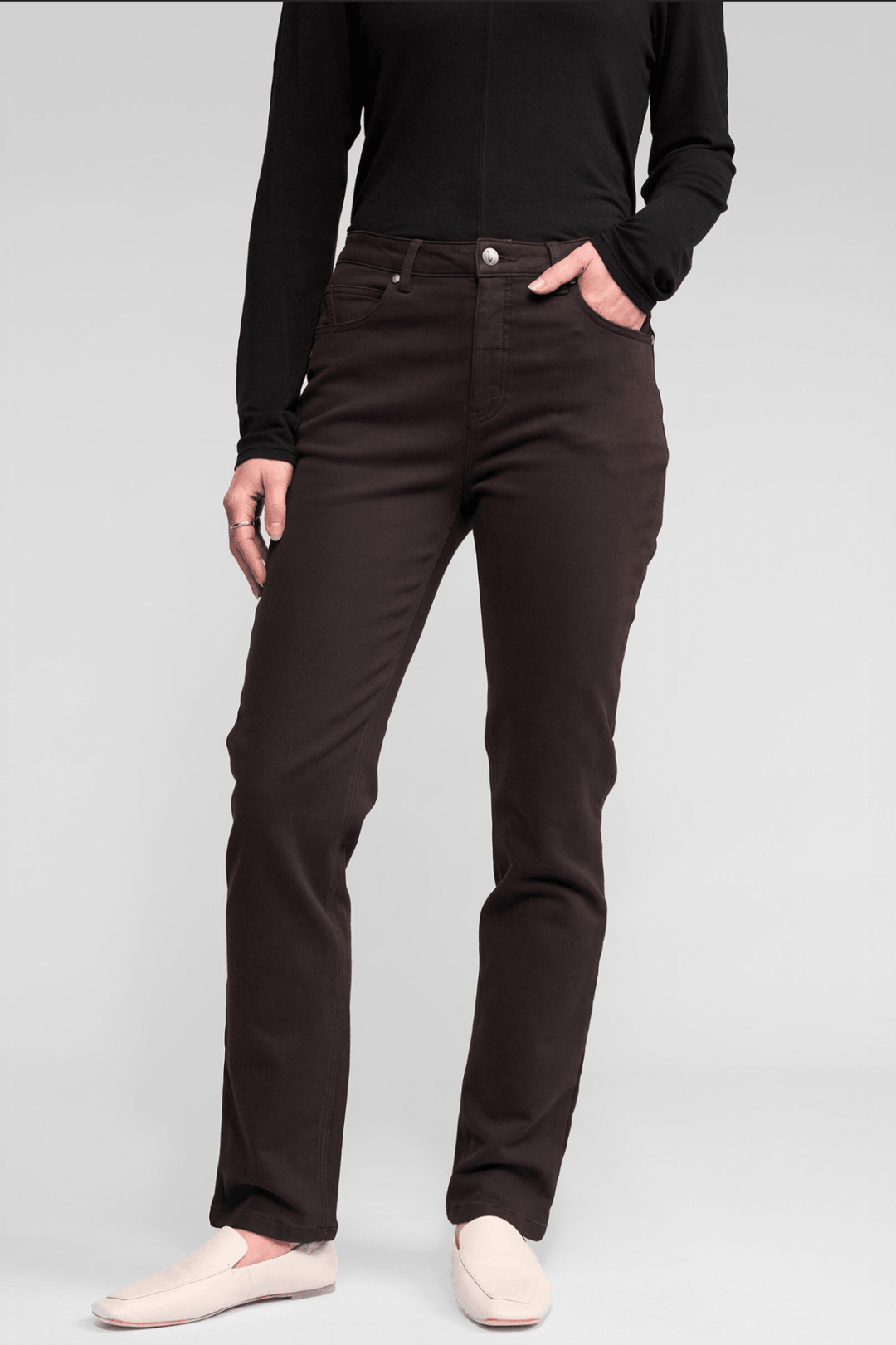 Column Pant - Chocolate - VA24 - Pizazz BoutiqueVassalli