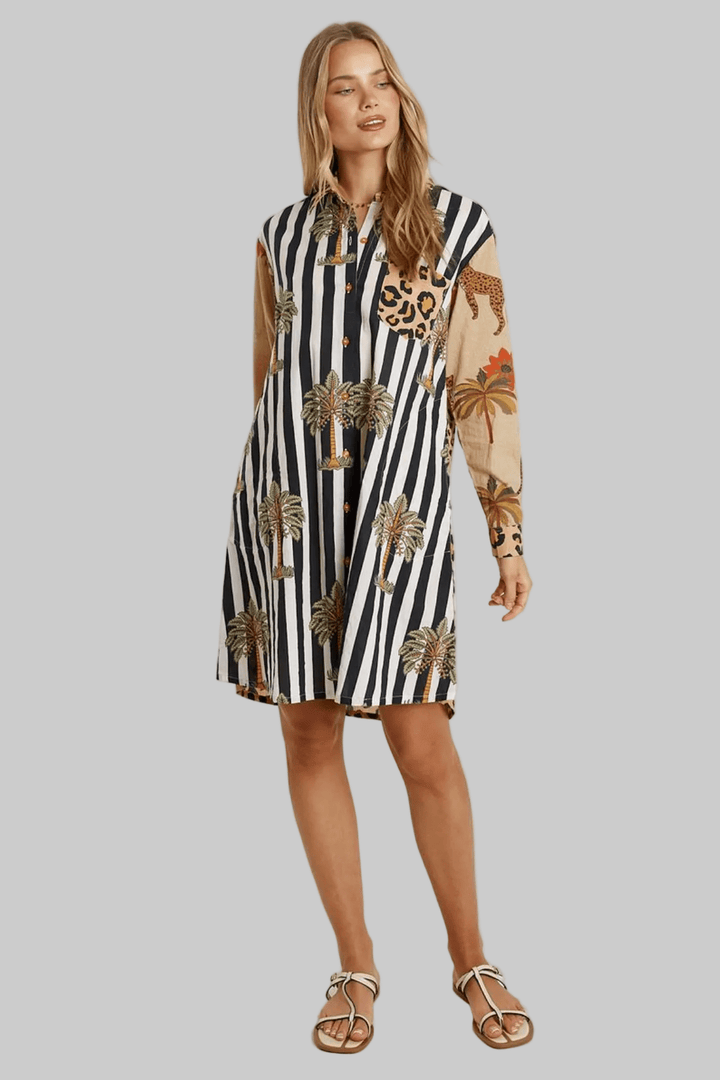 Congo Shirt Dress - LL15 - Pizazz BoutiqueLula Life