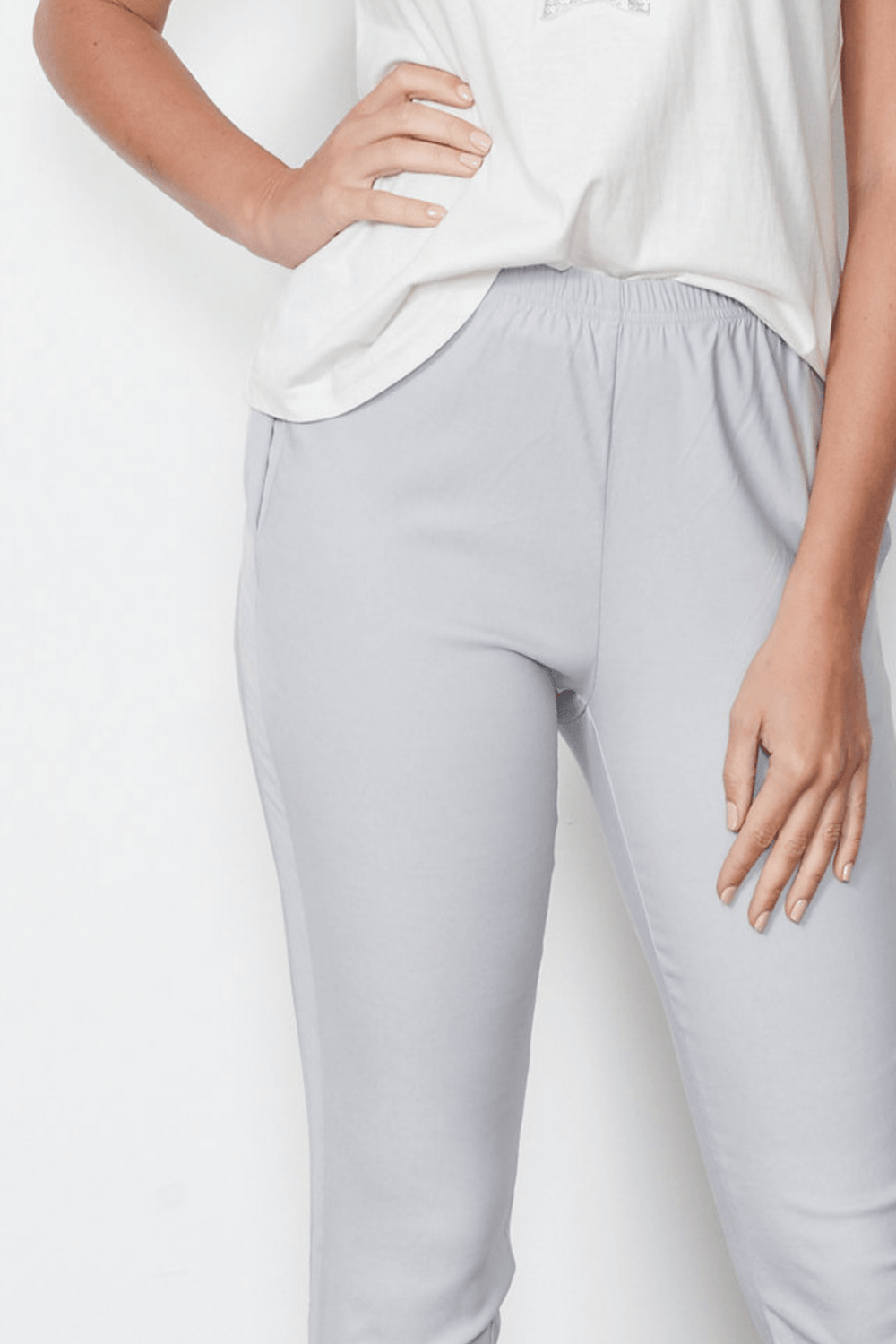 Cooper 7/8 Pants - Grey - CJ9 - Pizazz BoutiqueHolmes & Fallon