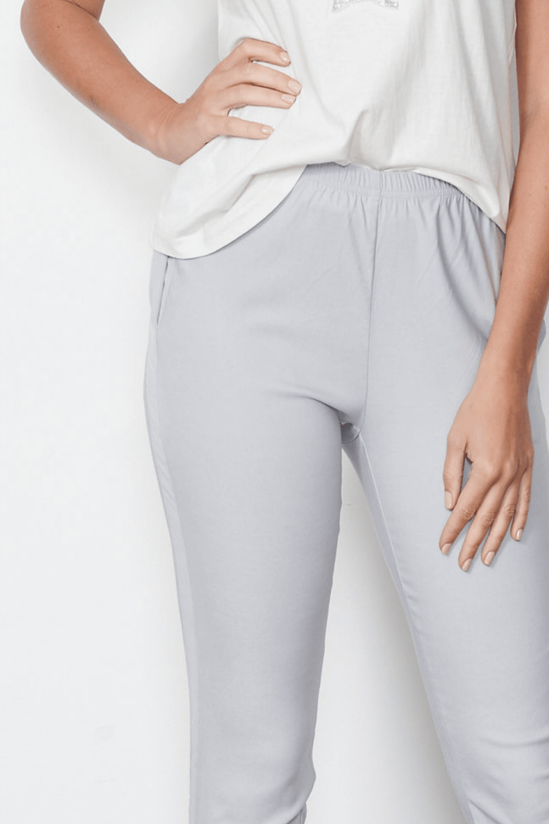 Cooper 7/8 Pants - Grey - CJ9 - Pizazz BoutiqueHolmes & Fallon