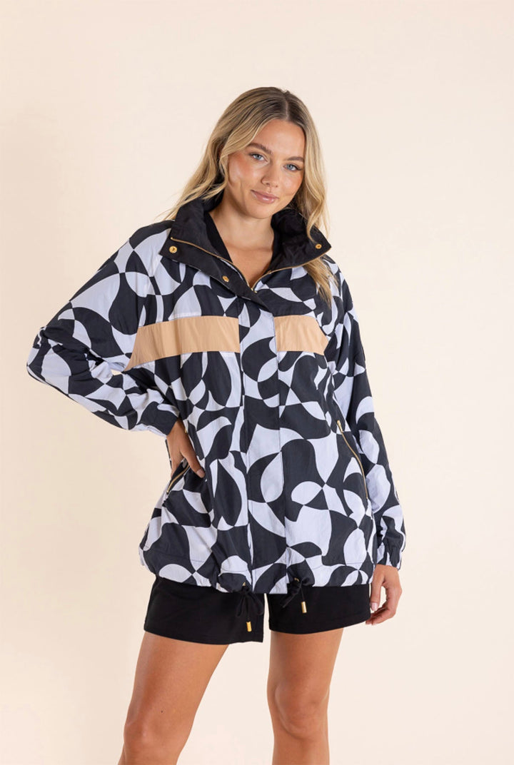 Cooper Puzzle Print Spray Jacket - TT50 - Pizazz BoutiqueTwo - T's