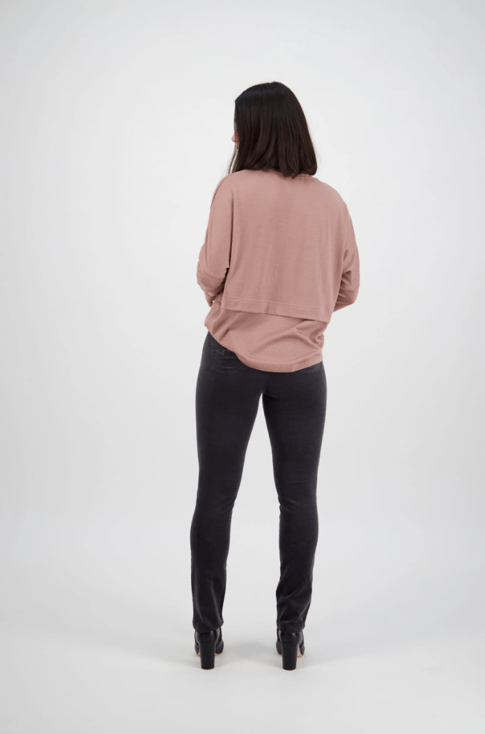 Cord Pull On Pant - Charcoal - VA2 - Pizazz BoutiqueVassalli