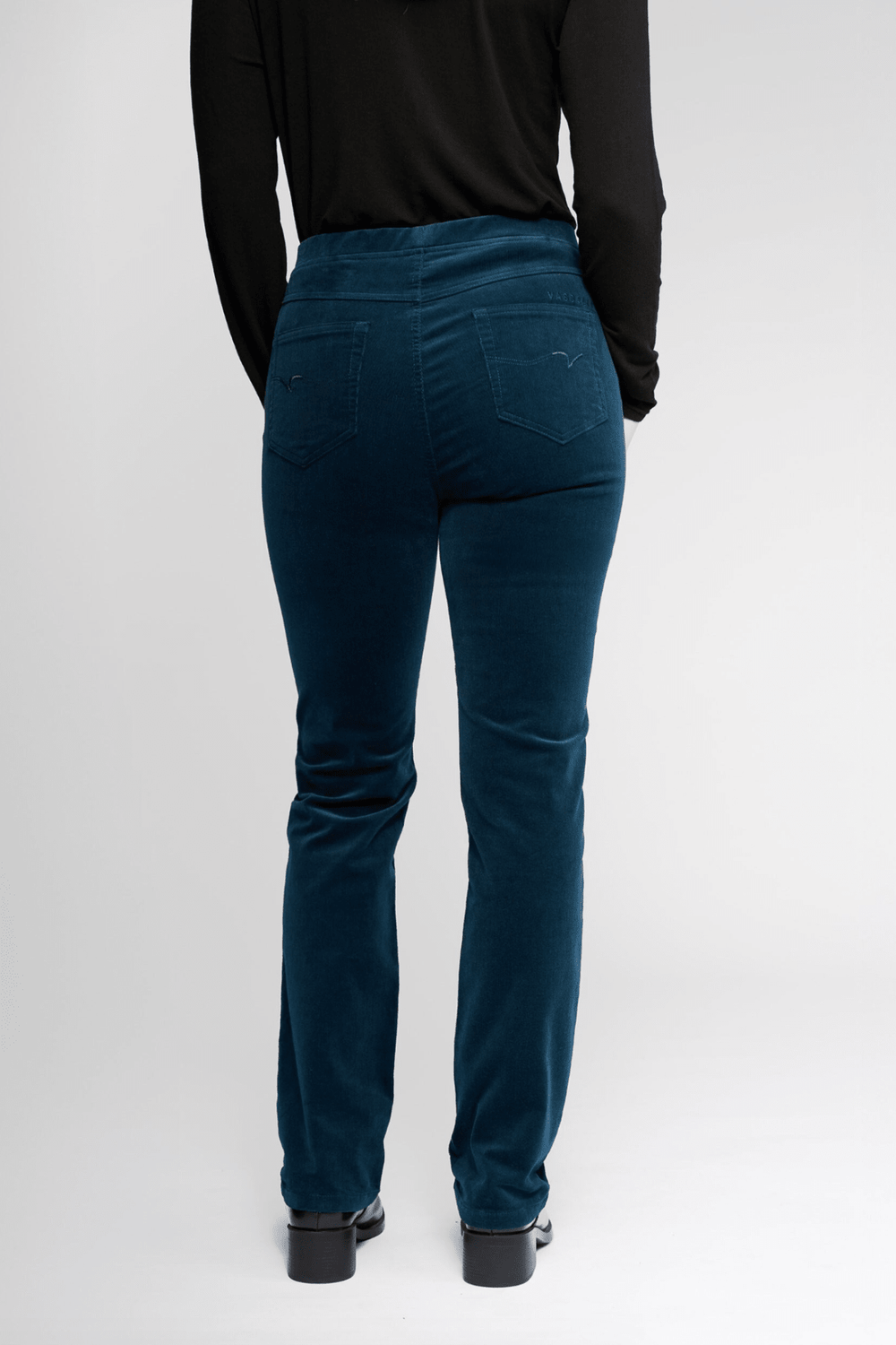 Cord Pull On Pant - Petrol - VA2 - Pizazz BoutiqueVassalli