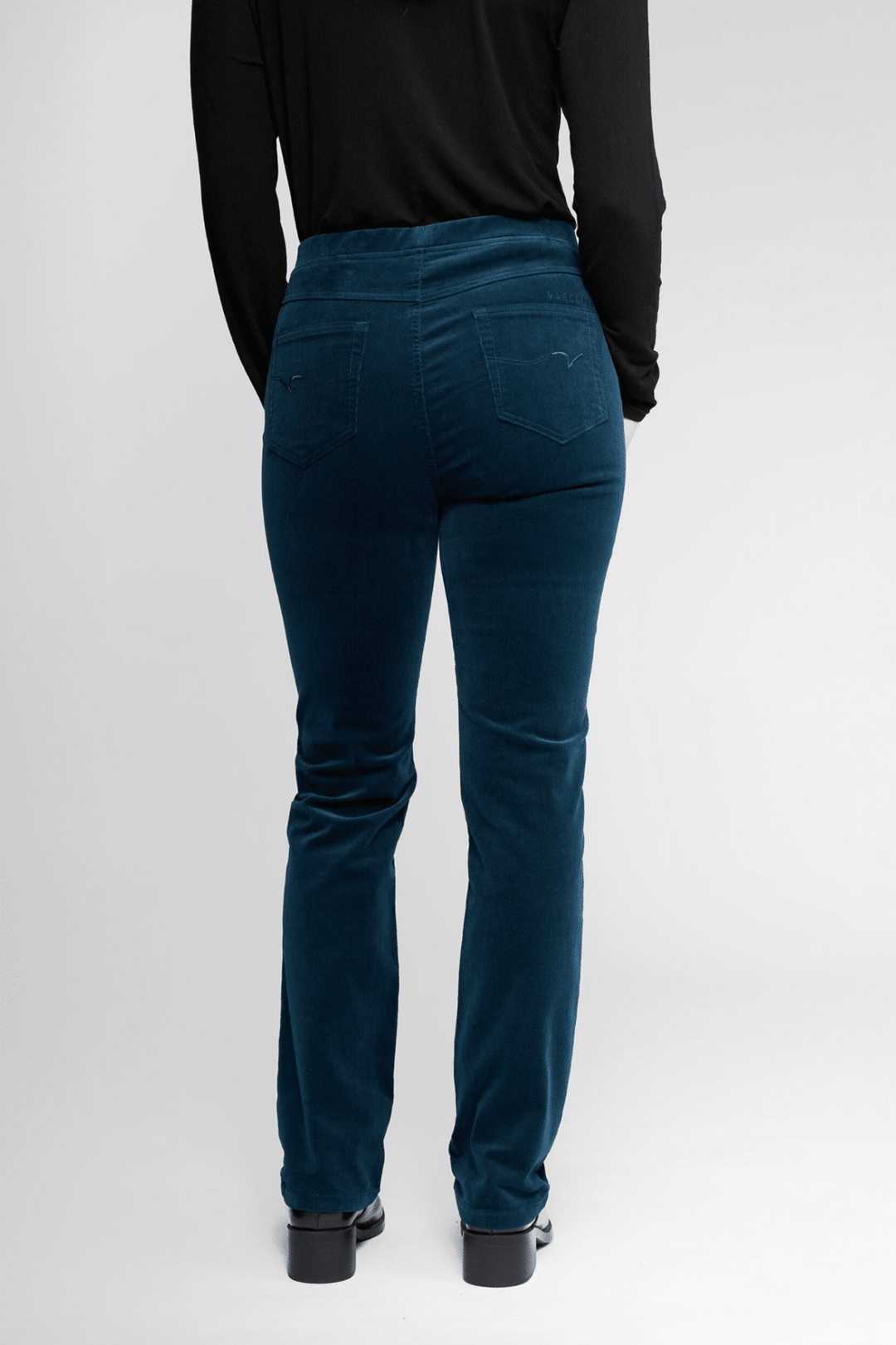 Cord Pull On Pant - Petrol - VA2 - Pizazz BoutiqueVassalli