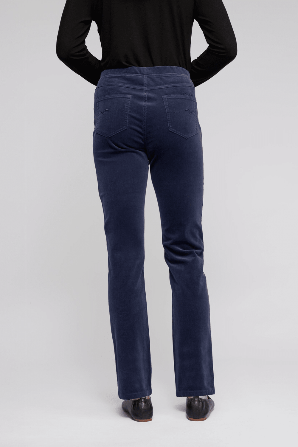 Cord Pull On Pant - Slate - VA2 - Pizazz BoutiqueVassalli