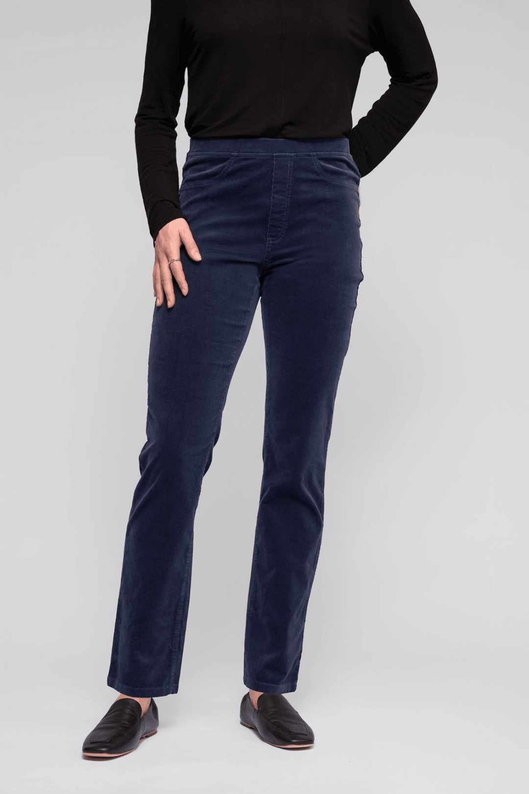 Cord Pull On Pant - Slate - VA2 - Pizazz BoutiqueVassalli