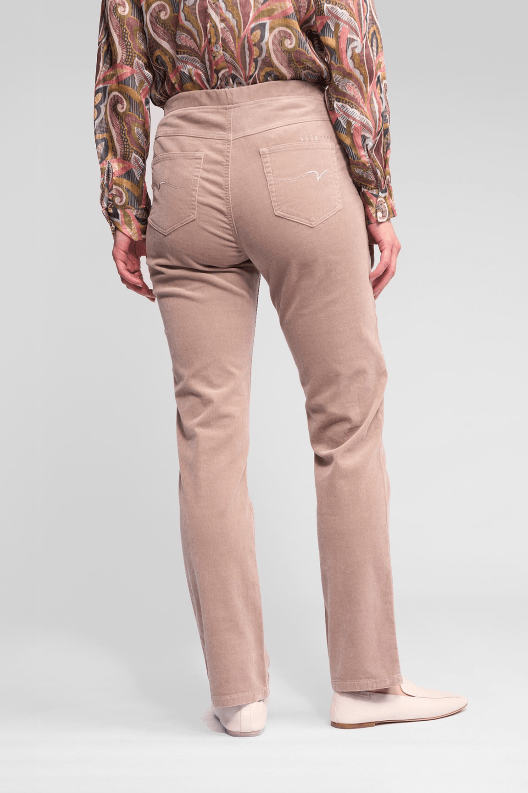 Cord Pull On Pant - Twig - VA2 - Pizazz BoutiqueVassalli