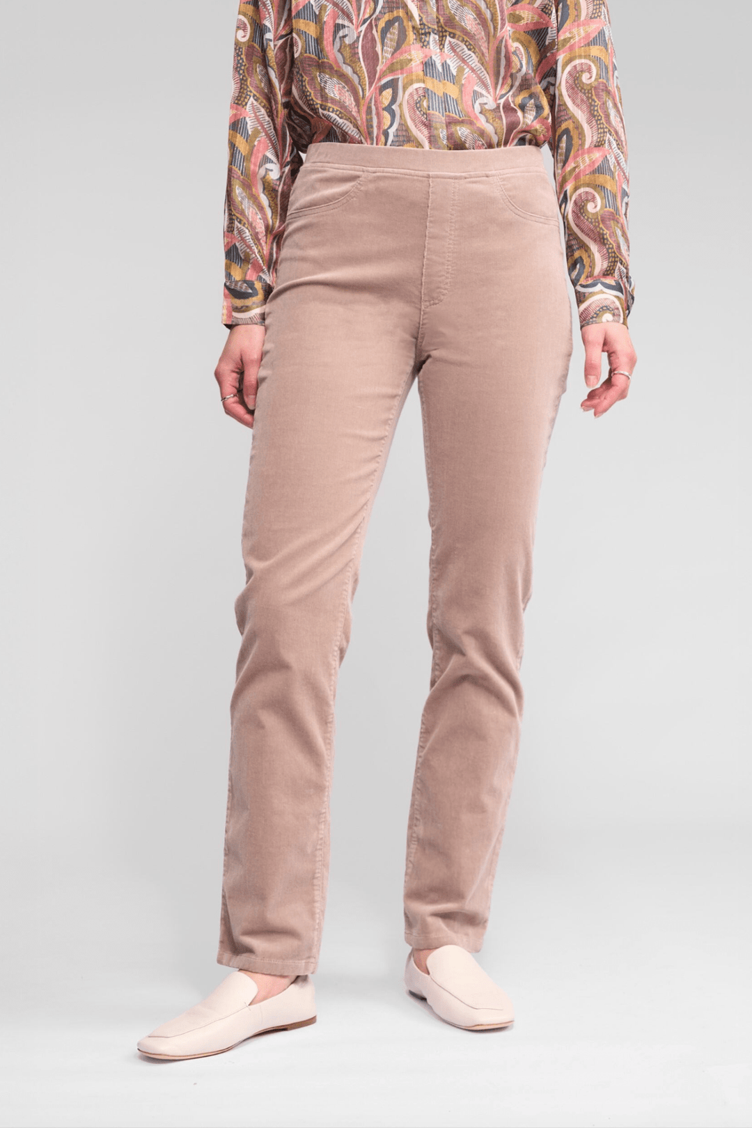 Cord Pull On Pant - Twig - VA2 - Pizazz BoutiqueVassalli