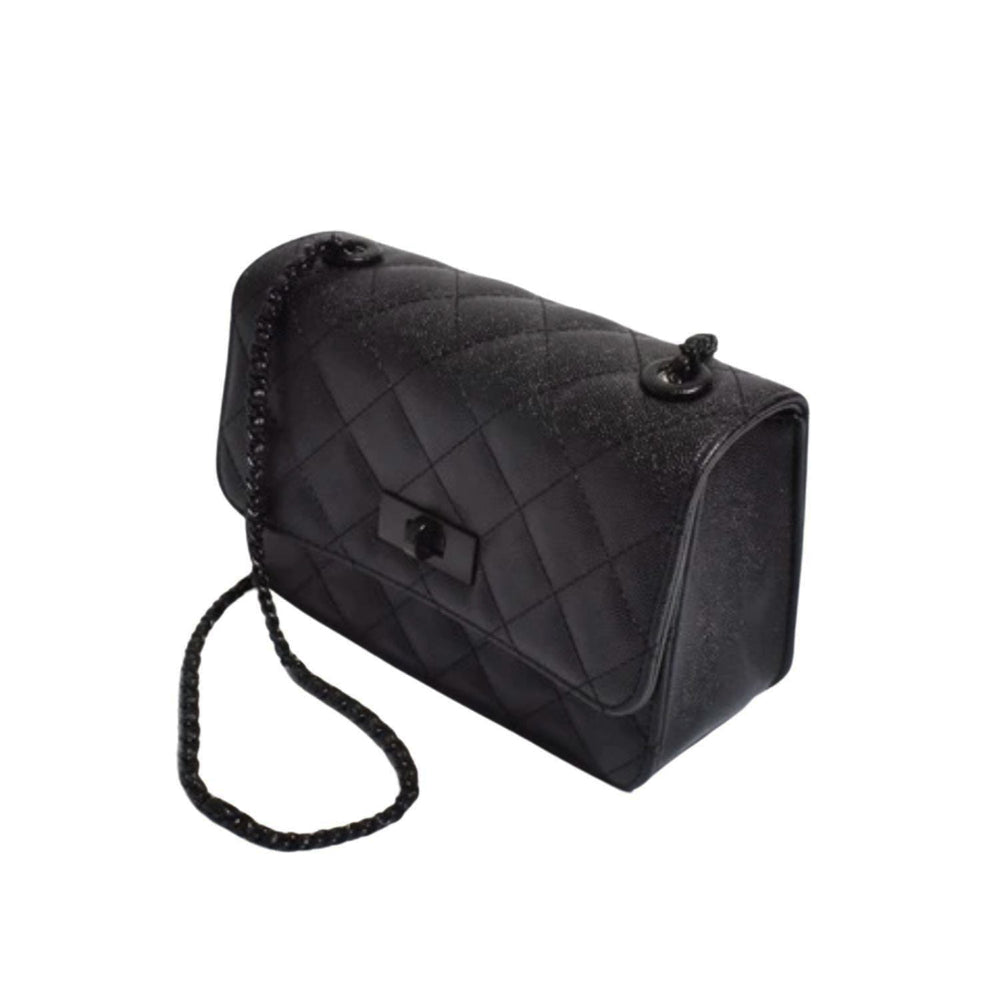 Cordelia Quilted Cross Body Bag - Black - AD30 - Pizazz BoutiqueAdorne