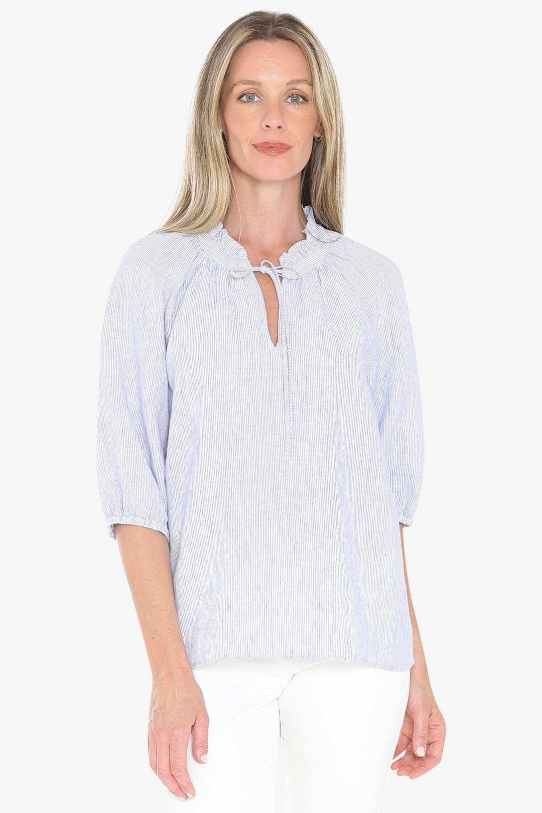 Core Stripe Top - Blue/White - JP3 - Pizazz BoutiqueJUMP