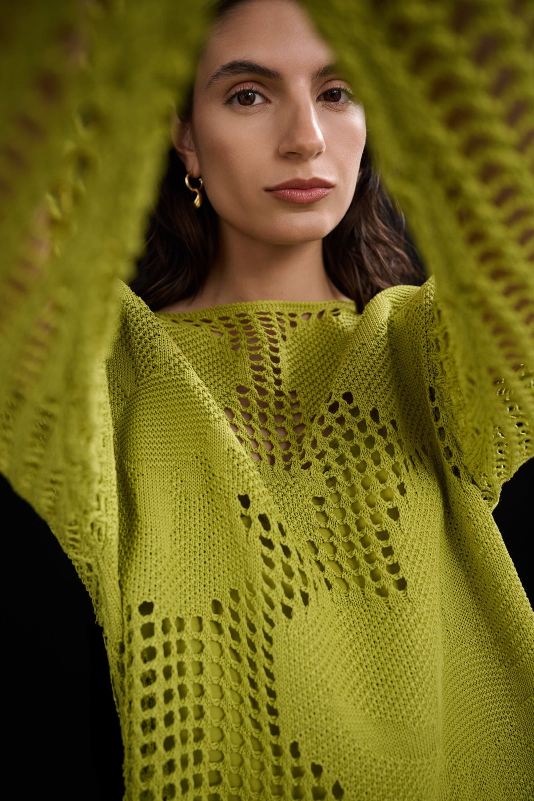 Cotton Floral Sweater - Pistachio - Pizazz BoutiqueJoseph Ribkoff