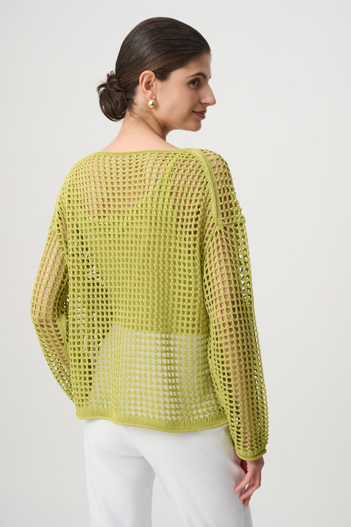 Cotton Floral Sweater - Pistachio - Pizazz BoutiqueJoseph Ribkoff