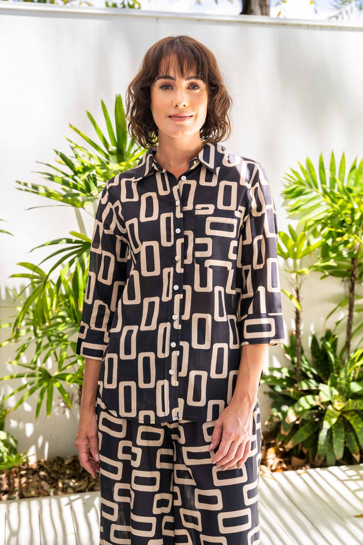 Cotton Geo Shirt - SS38 - Pizazz BoutiqueSee Saw
