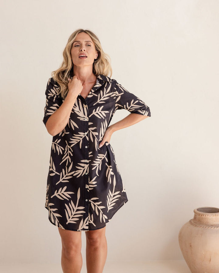 Cotton Shirtmaker Dress - Leaf - SS17 - Pizazz BoutiqueSee Saw