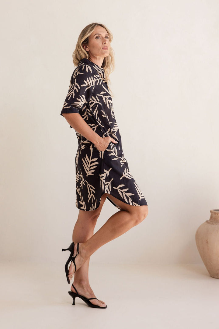 Cotton Shirtmaker Dress - Leaf - SS17 - Pizazz BoutiqueSee Saw