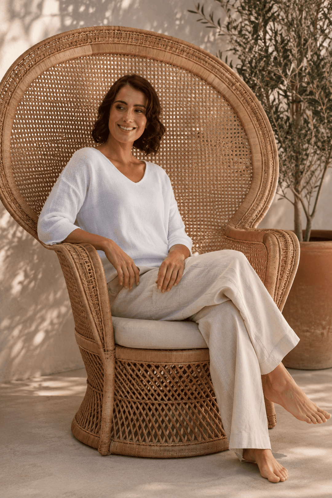 Cotton Sweater - White - SS12 - Pizazz BoutiqueSee Saw